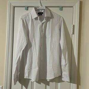 Nautica men’s white button down dress shirt